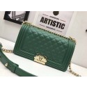 Replica Boy Chanel Flap Shoulder Bag Original Leather A67086S Green HY5432AP18