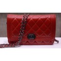 Replica Boy Chanel mini Flap Bags Bright Cannage Pattern A33815 Red HY7617it96