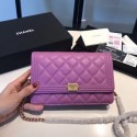 Replica BOY CHANEL Original Wallet on Chain A80287 violet HY26853Ix66