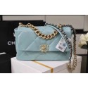 Replica Chanel 19 flap bag AS1161 light blue HY12275VA65