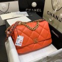 Replica chanel 19 large flap bag AS1162 orange HY1694iF91