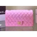 Replica Chanel 2.55 Series Flap Bag Black Sheepskin Leather A5016 Pink HY1052AP18