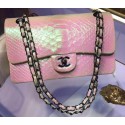 Replica Chanel 2.55 Series Flap Bags Original Snake Leather A1112 Pink HY21633Hd81