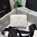 Replica CHANEL 2020 New Style Original Leather Ball Grain Bag AP1132 White HY21485Fi42