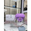 Replica Chanel 2022S Love Heart mini Lambskin Crossbody Chain Bag AO2784 Purple HY6690DY71
