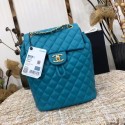 Replica Chanel Backpack Sheepskin Original Leather 83431 sky blue HY16526Kg43