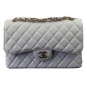 Replica Chanel Classic Flap Bag White Cannage Pattern CF1113 Gold HY25872AP18