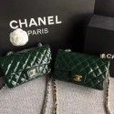 Replica Chanel Classic Flap mini Bag Original Leather A1117 Green HY12459Jw87