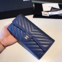 Replica Chanel Classic Flap Wallet A80758 Blue HY18702BB13