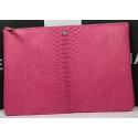 Replica Chanel Clutch Bag Original Python Leather A82080 Rose HY22194UD97