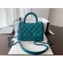 Replica Chanel coco mini flap bag with top handle AS2215 green HY6391Ac56