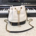 Replica Chanel drawstring bag Calfskin & Gold-Tone Metal AS0373 white HY20081KG80