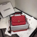 Replica Chanel flap bag leather & Gold Metal AS0970 red HY19574ED66