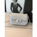 Replica Chanel flap bag pearl bag A1116 White HY17983Hd81