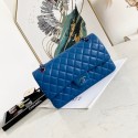 Replica Chanel Flap Lambskin Shoulder Bag 1112 Electro optic blue HY19786Sf59