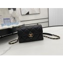 Replica Chanel Flap Lambskin Shoulder Bag AS2556 black HY9916sA83
