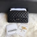 Replica Chanel Flap Original Cowhide Leather 30225 black Silver chain HY25191KG80