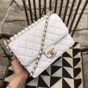 Replica Chanel Flap Shoulder Bag Sheepskin Leather 77399 white HY20161hD86