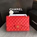 Replica Chanel Flap Shoulder Bags Red Original Lambskin Leather CF1113 Glod HY15652AP18