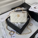 Replica CHANEL HANDBAG Gold-Tone Metal AP2805 WHITE HY18436Ac56