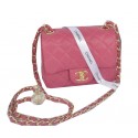 Replica Chanel mini Classic Flap Bag Rose Cannage Pattern 1115 Gold HY9956Kg43