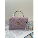 Replica Chanel mini flap bag with top handle AS2477 purple HY17098EO56
