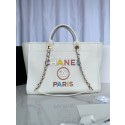 Replica Chanel Original Leather Shopping Bag 66941 white HY20524ls37