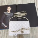 Replica Chanel Original Sheepskin Leather Shoulder Bag 33815 White HY12471sA83