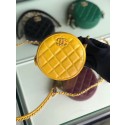 Replica CHANEL Sheepskin Chain packet A0725 yellow HY9539Jw87