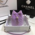 Replica Chanel velvet Drawstring bag AS1894 Lavender HY10879UD97