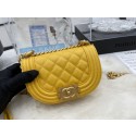 Replica Cheap CHANEL MESSENGER BAG MINI BOY AS3315 yellow HY8871QC68