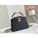 Replica Cheap Louis Vuitton CAPUCINES BB M59653 Black HY14782Mq48