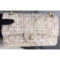 Replica Designer Chanel 2.55 Series Flap Bag Original Fabric A1025 Apricot HY14996Bb80