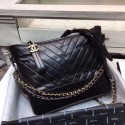 Replica Fashion CHANEL GABRIELLE Original leather Hobo Bag A93842 black HY26981yI43