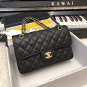 Replica Fashion Chanel Original Caviar Leather Classic Flap Bag A28601 Black HY14005aG44