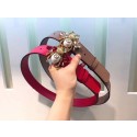 Replica Gucci 35MM Leather Belt 414520 Apricot HY7785DY71