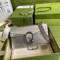 Replica Gucci Dionysus Blooms Leather Shoulder Bag 499623 silver HY13435iu55