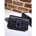 Replica Gucci Dionysus Leather Super mini Bag 476432 Black HY14605CQ60