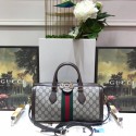 Replica Gucci GG canvas ophidia top quality tote bag 524532 brown HY10193ui32