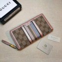 Replica Gucci GG canvas zipper wallet 353651 pink HY9140SV68