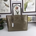 Replica Gucci GG Imprime Tote Bag 211137 Gold HY4979iF91
