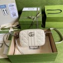 Replica Gucci GG Marmont mini shoulder bag 634936 white HY26510VA65