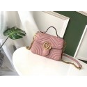 Replica Gucci GG Marmont mini top handle bag 547260 pink HY9747nB47
