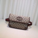 Replica Gucci GG Supreme Belt Bag 493930 Brown HY21984ls37