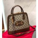 Replica Gucci GG Supreme Canvas Top Handle Bag 621220 Brown HY370CQ60