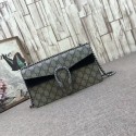 Replica Gucci Medium Dionysus GG Canvas Shoulder Bag 499623 black HY23313zR45