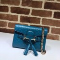 Replica Gucci Mini leather bag 449636 blue HY23730CQ60