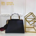 Replica Gucci Nymphaea Leather Top Handle Bag 459076 Black HY15633TN94