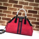 Replica Gucci RE medium top handle bag Style 516459 red suede HY5823Vi77