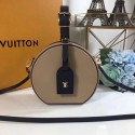 Replica Louis Vuitton Calfskin Leather PETITE BOITE CHAPEAU M43510 Apricot HY14529UD97